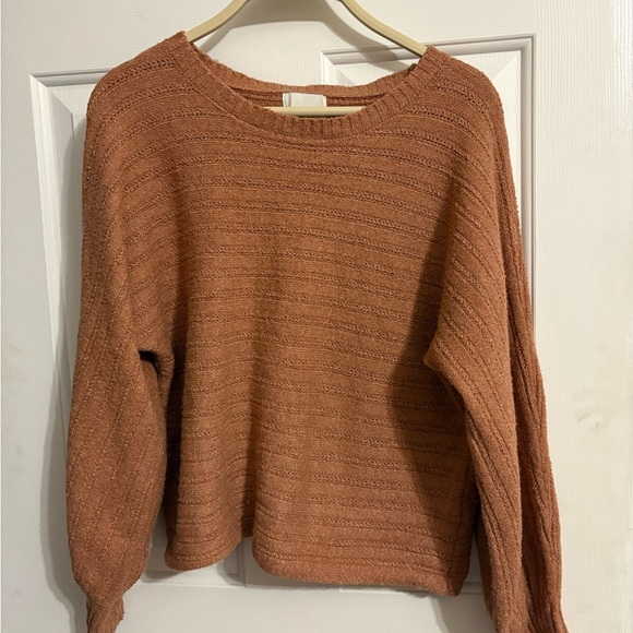 Pink Rose Sweaters - Cozy Rust Sweater